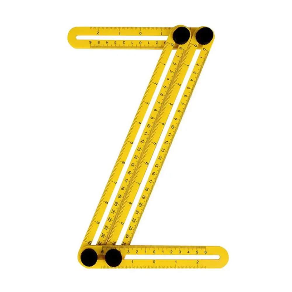 

Multifunctional Abs Live Four-Square Ruled Plastic Activity Four-Fold Ruler Measuring Tool Folding Ruler Multi-Angle Ruler
