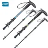 Short T-handle Walking Stick 46-100cm Carbon Fibers 3 Sections Telescopic Mountain-climbing Crutch 1