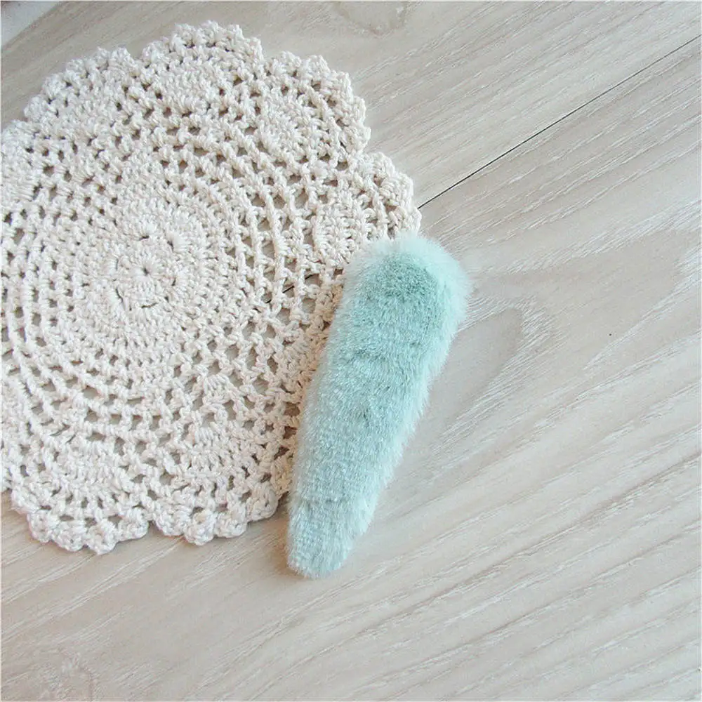 light green 1 шт. модная женская плюшевая повязка для волос заколка шпилька аксессуары инструменты для ухода за красотой заколка для волос - Цвет: light green