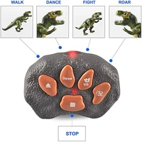 New Remote Control Dinosaur LED Light Dinosaur Walking And Roaring Realistic Action Figure Toy For Kids Gifts 2