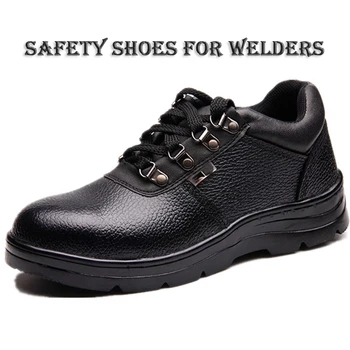 

Welding Safety Shoes Steel Toe Cap Man Sole Anti-smashing Anti-scalding Wear-resistant Anti-puncture Breathable Safety Shoes