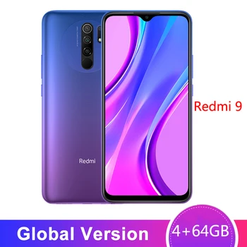 

Original Global Version Xiaomi Redmi 9 Smartphone 4GB 64GB Helio G80 13MP+8MP Camera 6.53 inch Display 5020mAh Mobile Phone