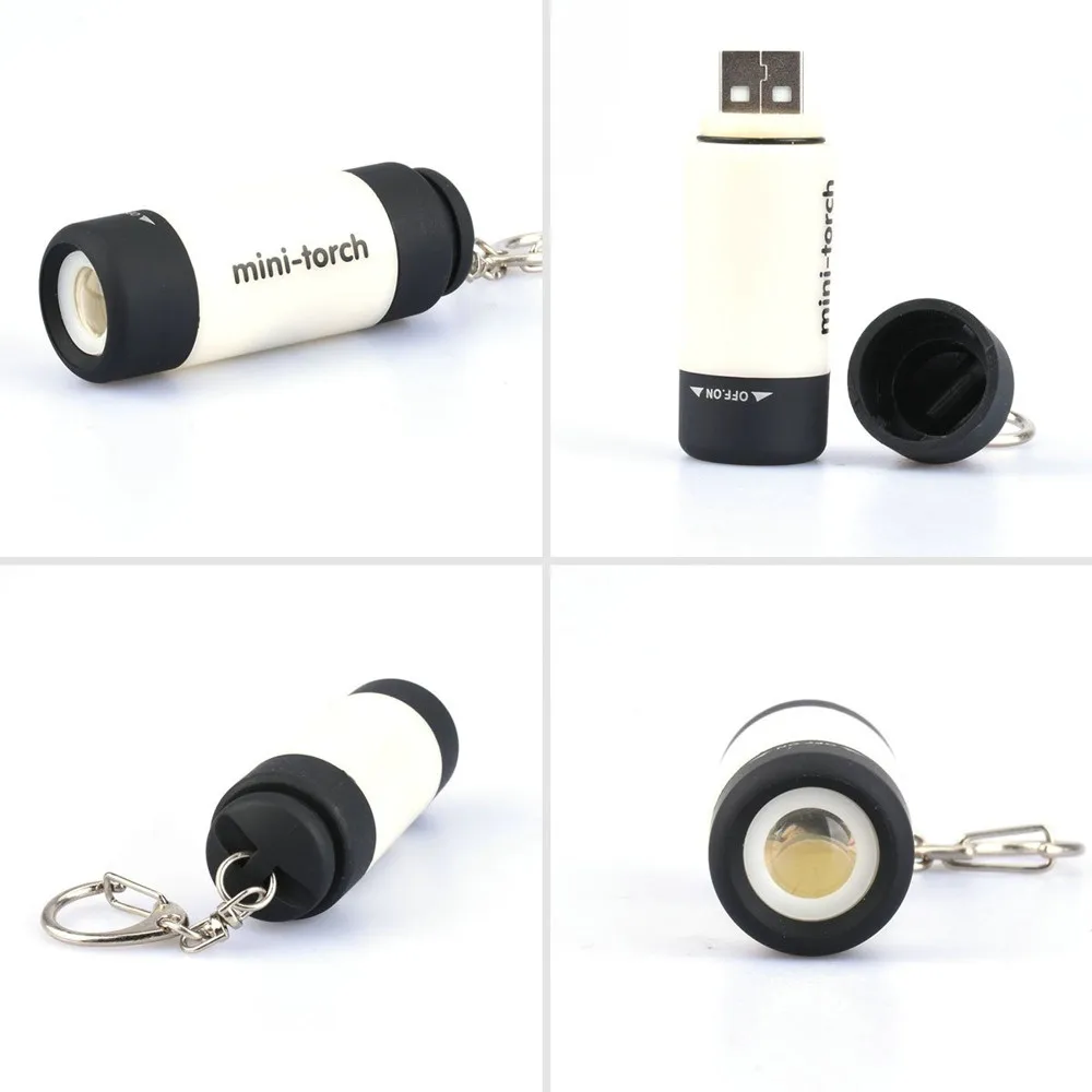 0,3 Вт 25лум портативный светодиодный мини-фонарь Открытый Инструменты фонарик USB Перезаряжаемый брелок