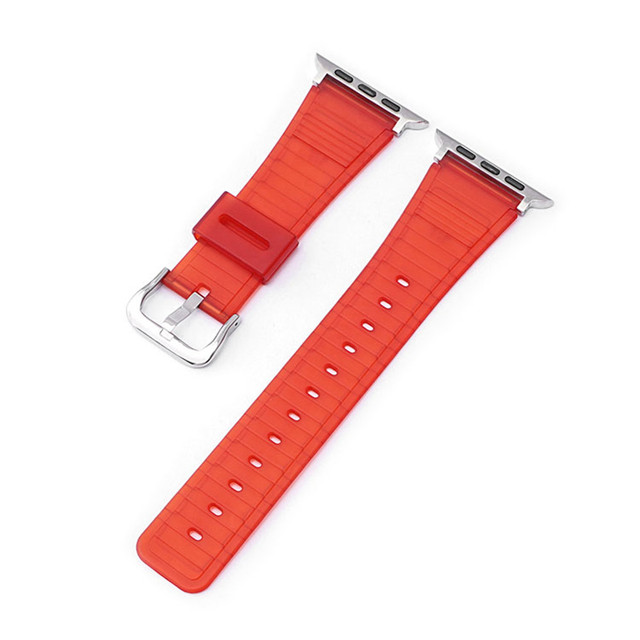 Silicone Strap for Apple Watch 44mm 40mm 42mm 38mm Band iWatch Series 2 3 4 5 6 SE Thin Colorful TPU Wrist Bracelet