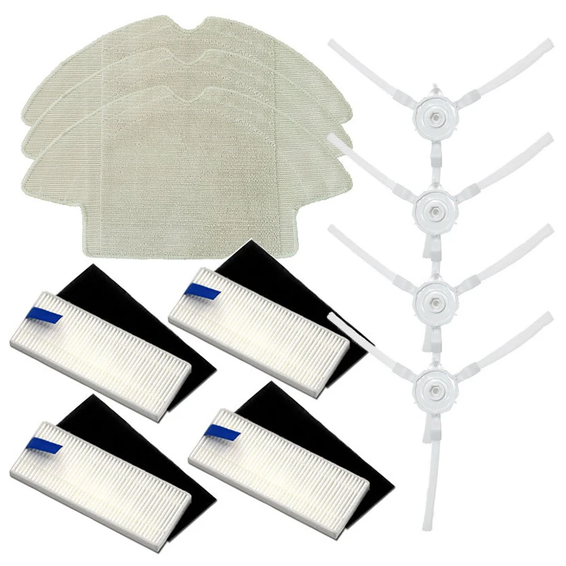 

for 360 S6 Robot Vacuum Cleaner Spare Parts Kits Side Brushes Mop Main Brush Filter Set