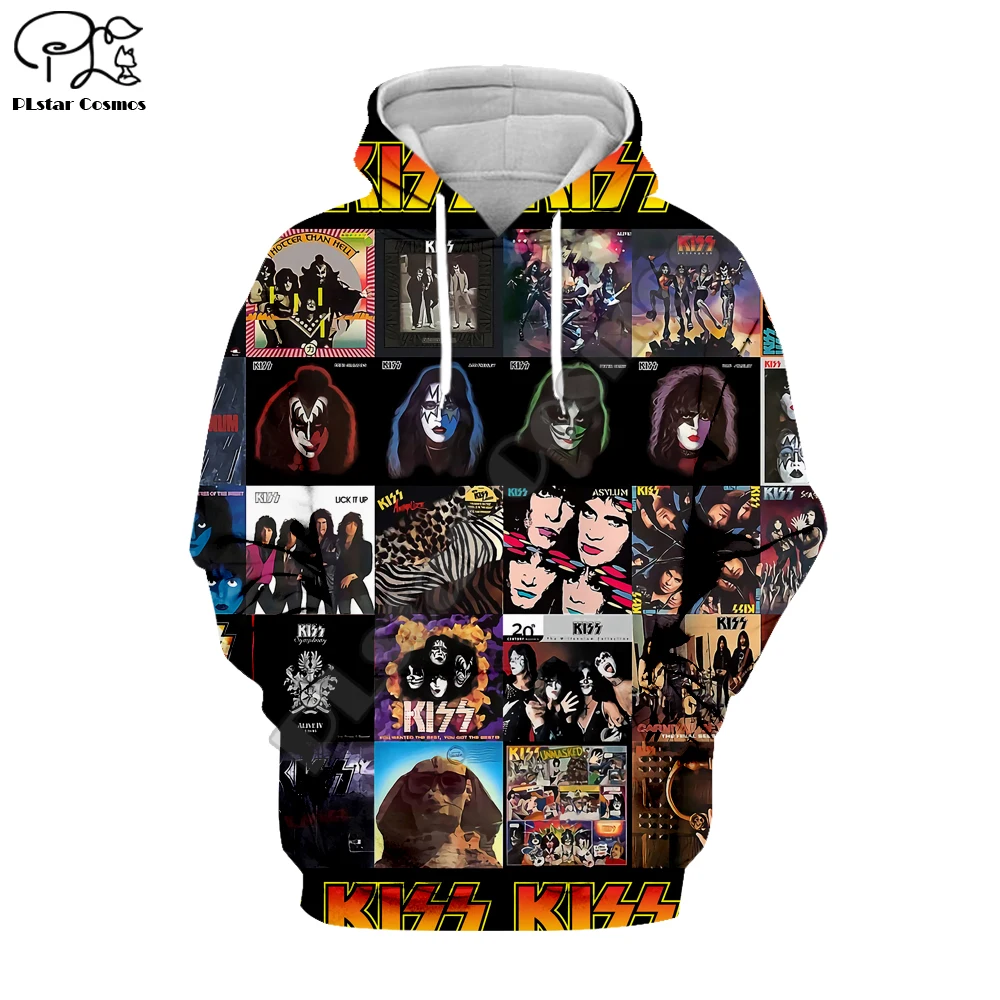 BAND KISS Rock& Roll All Nite вечерние 3D толстовки с капюшоном для мужчин и женщин, новая модная толстовка с капюшоном, пуловер с длинным рукавом, стиль-1