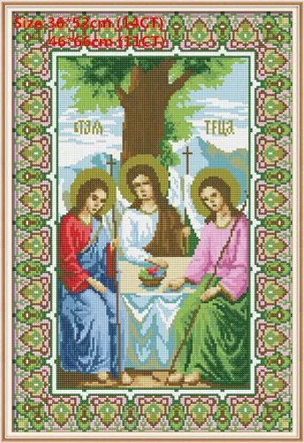 Religious belief(2) Мадонна Иисус печатная вышивка крестиком Senery наборы для вышивки крестиком Набор для вышивания тамбура Broderie пластиковый холст - Цвет: Religious belief(2)