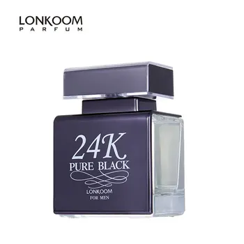 

LONKOOM Perfume for Men 24K PURE BLACK 100ml Men's EDP Aromatic-Fougere Fragrance Long Lasting Perfume Spray Hot Sale