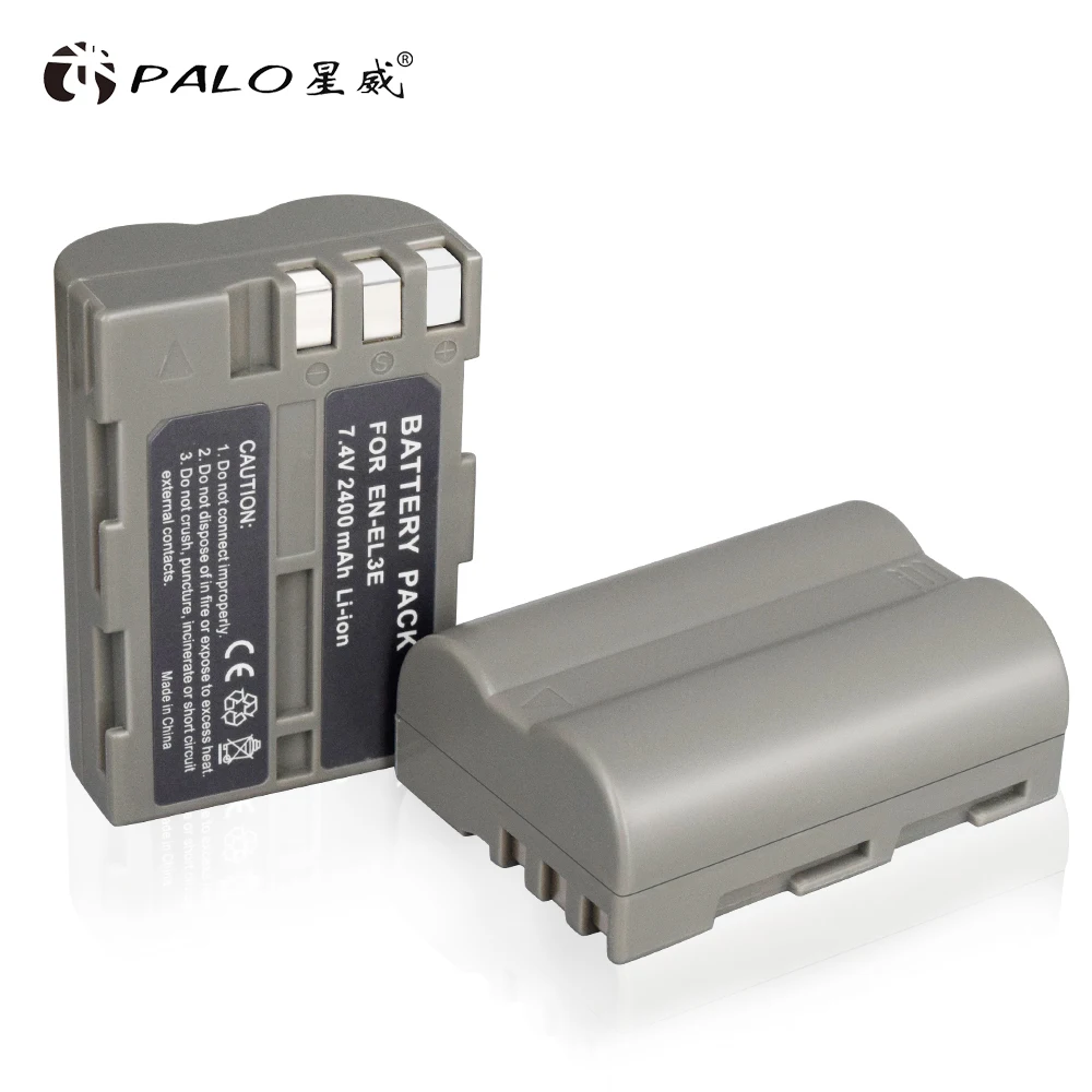PALO 2400 мА/ч, EN-EL3E ENEL3E Камера Батарея пакет для Nikon D90 D80 D300 D300s D700 D200 D70 D50 D70s D100 D-100 D-300 D-70 D-90