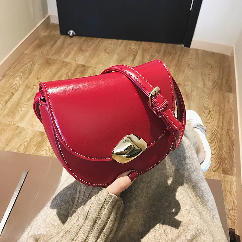 

Korean-style Stereo Square Sling Bag Square/Circle Square Bag Metal Magnetic Buckle Multi-Compartment Shoulder WOMEN'S Bag