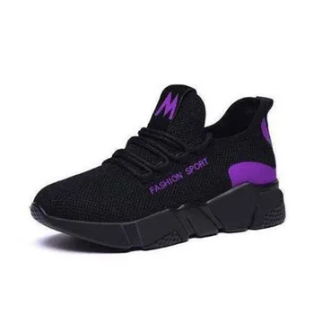 

2020 New Women Shoes Flats Fashion Casual Ladies Shoes Woman Lace-Up Mesh Breathable Female Sneakers Zapatillas Mujer