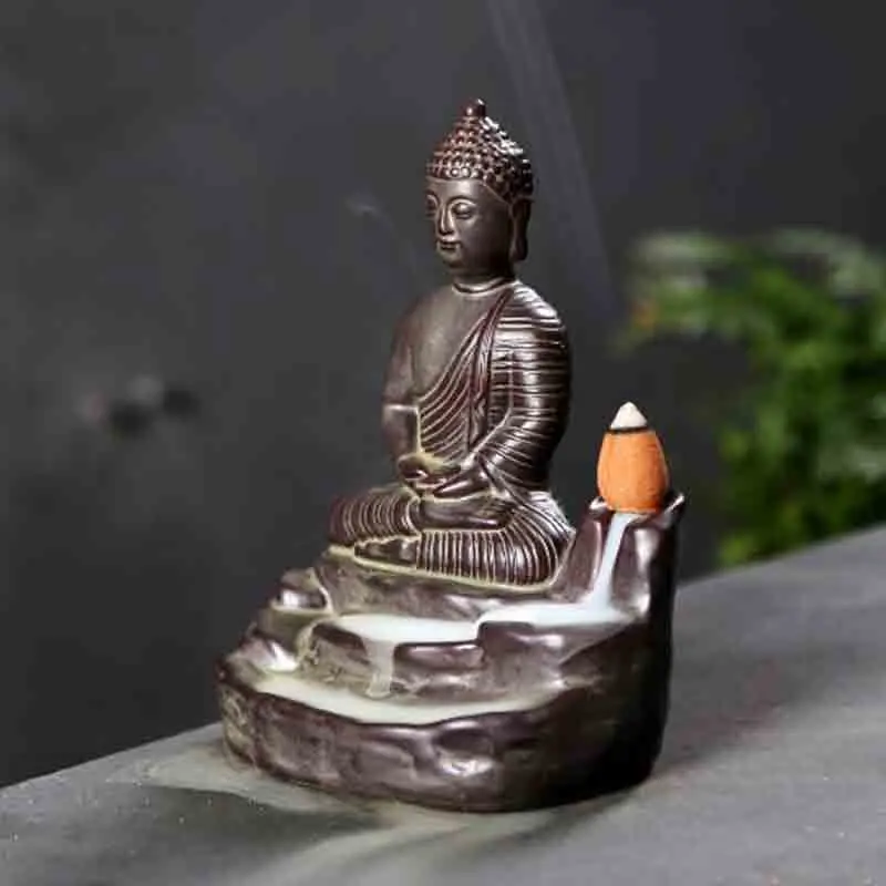 Керамическая Maitreya керамическая курильница «Будда» держатель для распространения благовоний креативный домашний декор ароматерапия буддийский водопад курильница