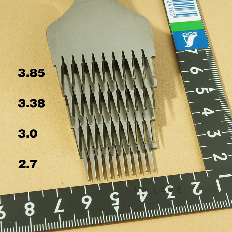 3 шт. Пробойники для кожи 38 мм 2/510 зубцов|stitching punch tool|tool toolhole tool |