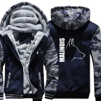 Silly Dog Belgian Malinois Hoodies Hoody Men Cool Thicken Winter New K9 Dog Sweatshirt Pullover Mans Streetwear Coat 1