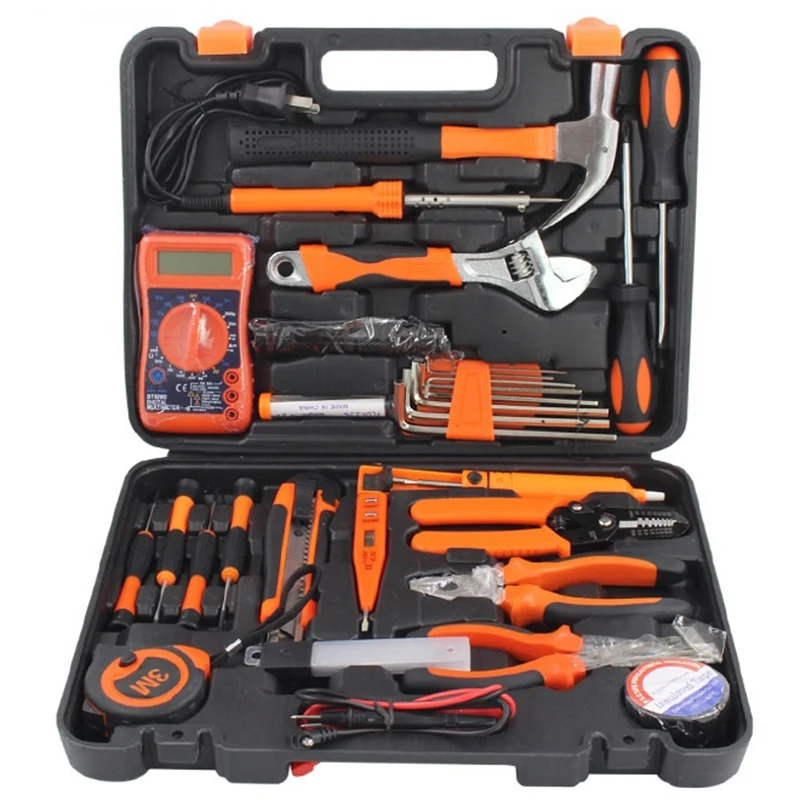 

30 Pieces Hand Tool Set Electronic Repair Repair Tool Kit Electric Soldering Iron Kit Pliers Tweezers Digital Multimeter Set