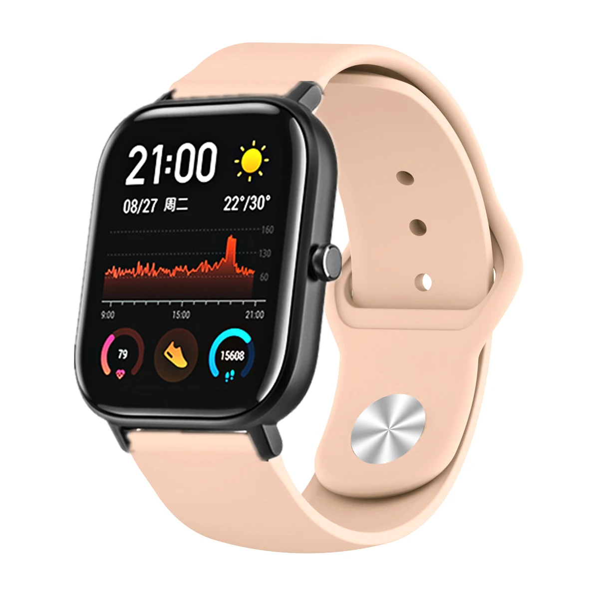 Смарт-часы Amazfit Gts для Xiaomi Huami Amazfit Gtr 42 мм 47 мм ремешок 20 мм/22 мм силиконовый спортивный браслет для Amazfit