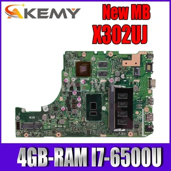 شراءAkemy X302UJ X302UV اللوحة لابتوب ASUS X302UJ X302U X302UV X302UA/UJ اللوحة I7-6500U GT920M/GT940M 4GB-RAM