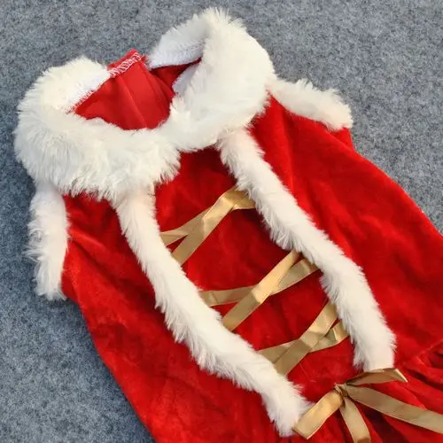 Рождественское платье для питомцев, одежда для маленьких собак, пальто Санта-Клауса, костюмы для собак, теплые платья, платье для щенков, зимняя Рождественская поставка