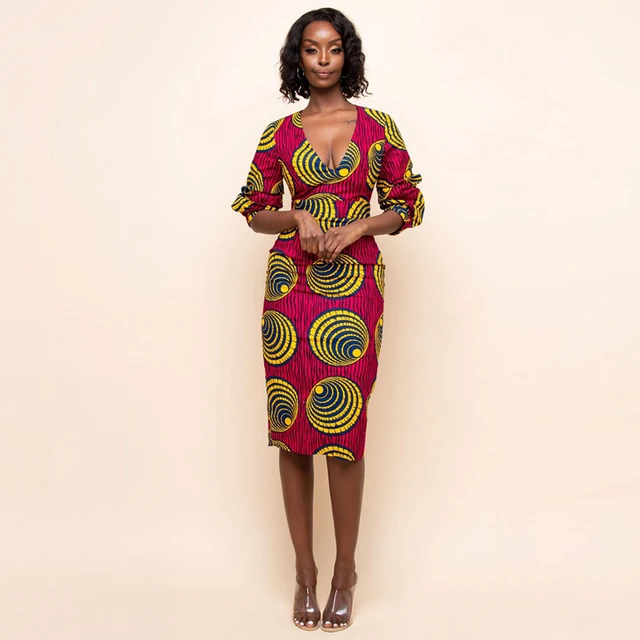 Adaeze V-Neck Slim Fit Pant Dress - Image 2