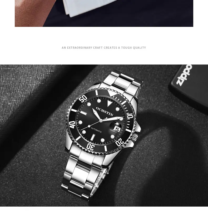 Ochстин люксовый бренд Tourbillon автоматические механические часы для мужчин нержавеющая сталь водонепроницаемые часы модные бизнес часы relogio
