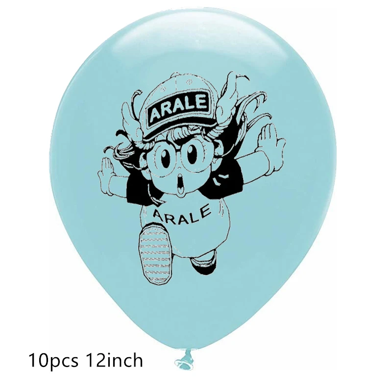 10 шт./лот 12 дюймов Dr. Slump Arale воздушные шары аниме мультфильм латексные шары с днем рождения детский душ вечерние украшения дети девочка подарок - Цвет: 10pcs