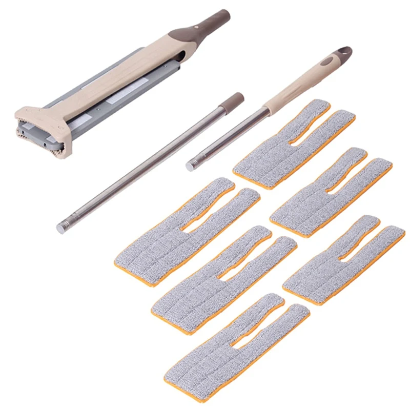 Microfiber Replace Cloth Double Sided Non Hand Washing Flat Mops Cleaning Mop Cloth Flipping Mop Cloth Cleaning Tools