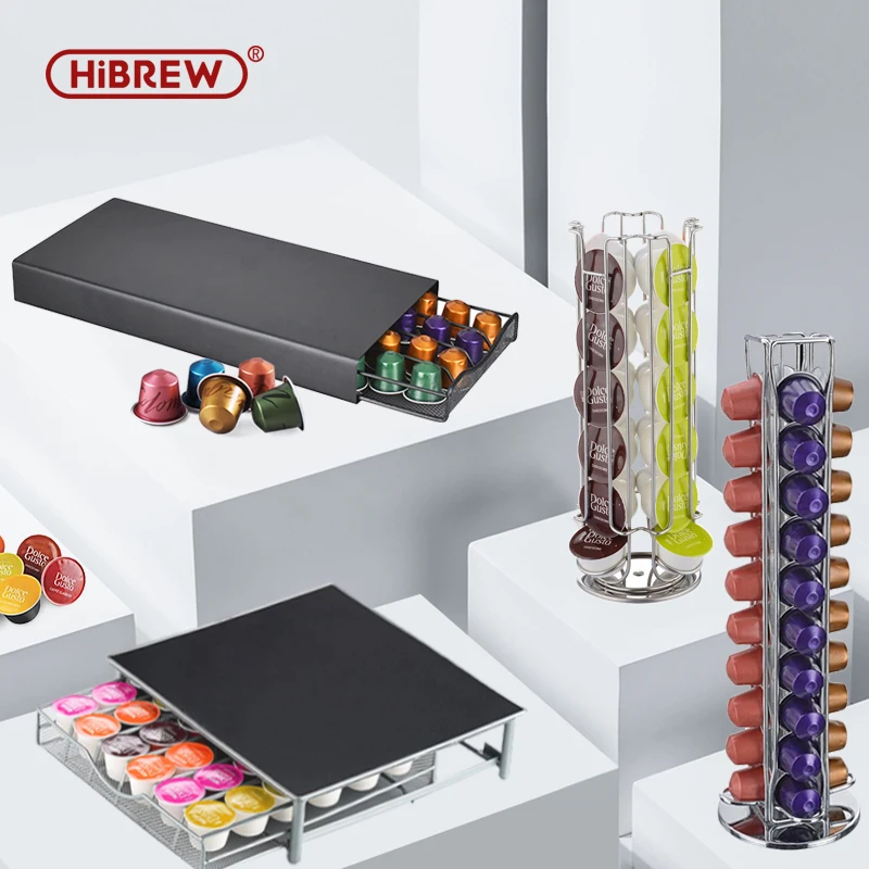 HiBREW Nespresso Capsule  Rack/Storage Box  Dolce Gusto capsule storage rack/Drawer storage box