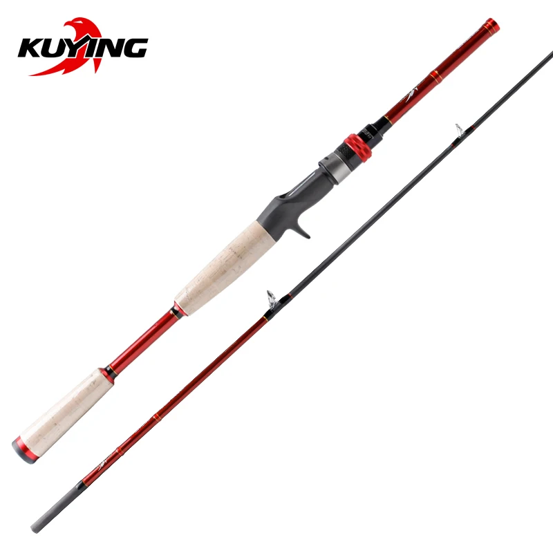 KUYING Freestyle Walker 1.95m Super Hard XH Carbon Baitcasting Casting  Fishing Lure Rod Cane Pole Stick 1.5 Sections Fast Action - AliExpress