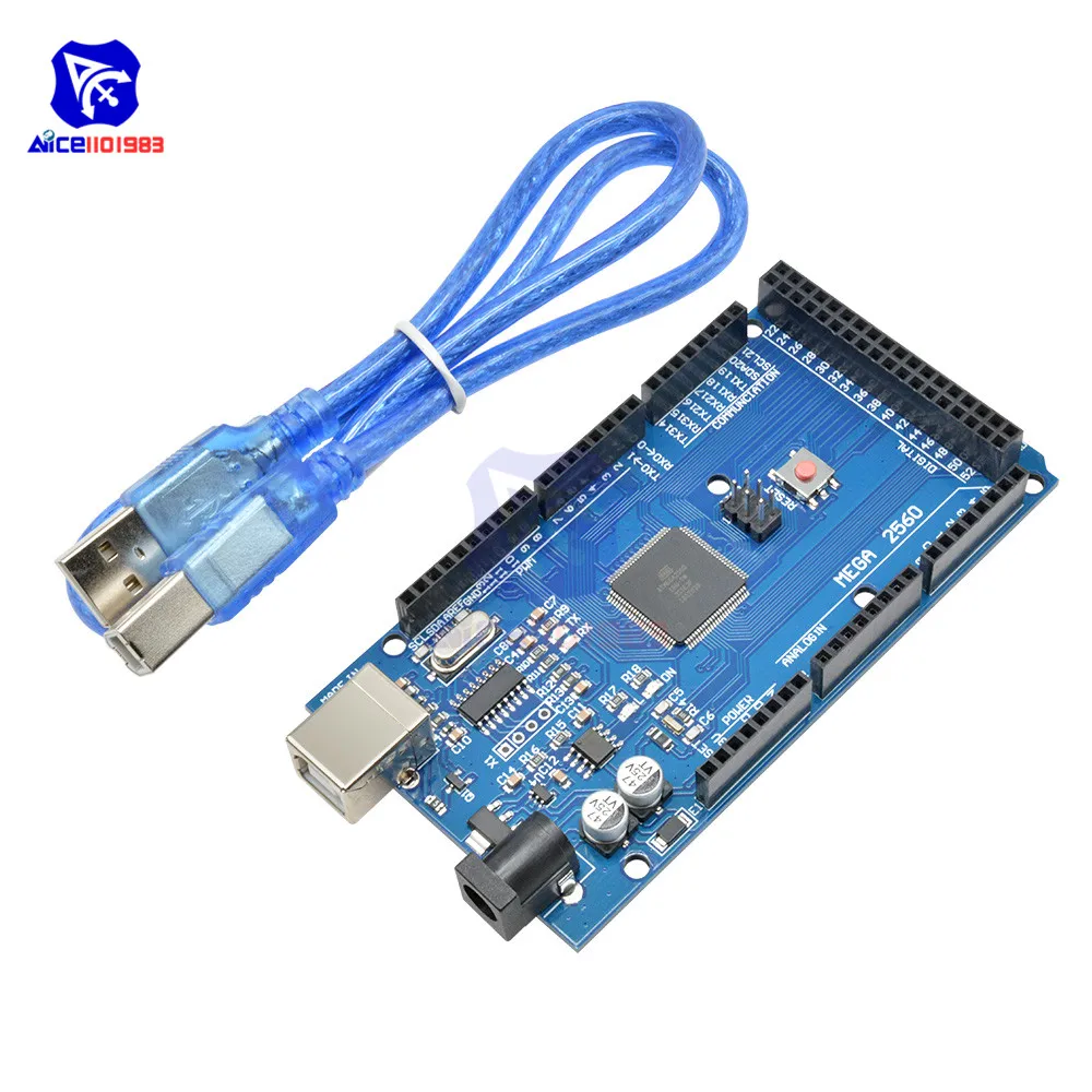 Расширительная плата diymore CH340 MEGA2560 с USB-кабелем типа B для Arduino | Электронные