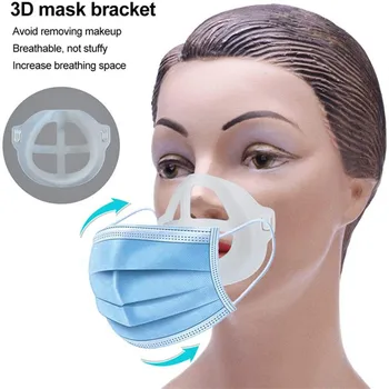 

1/5/10pcs 3D Mask Bracket Mask Accessories Breathing Smoothly And Cool Silicone Mask Holder Breathable Accessories