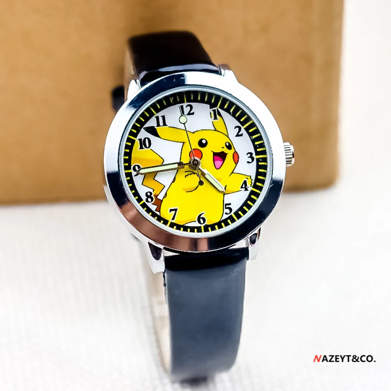 Детские часы Pokemon Pikachu со светящимся циферблатом детские для студентов из