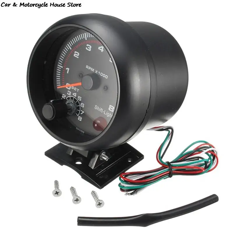 Hot Sale Waterproof 12v Car Led Shift Light 0-8000 Rpm New Tachometers Tacho Gauge Meter | Автомобили и мотоциклы