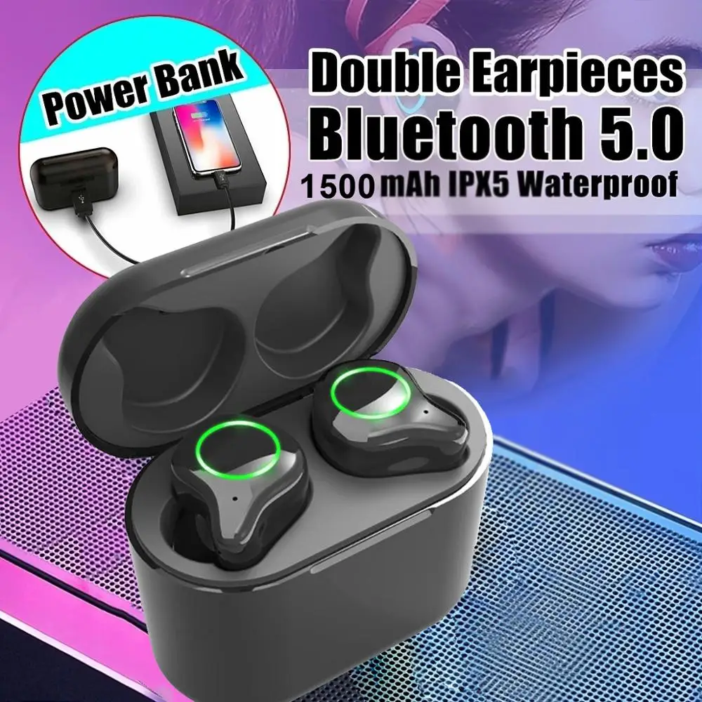 Bluetooth 5 0 наушники TWS беспроводные Blutooth Handsfree спортивные игровая гарнитура телефон