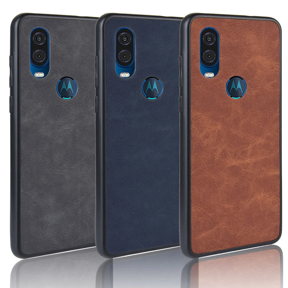 Для MOTO One Vision ультра тонкие кожаные чехлы для телефонов Motorola P40 мягкий ТПУ