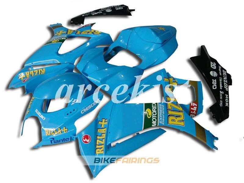 ABS мотоцикл Полный обтекатели комплект подходит для SUZUKI GSX-R1000 GSXR1000 2007 2008 07 08 K7 набор кузова Небесно-Голубой