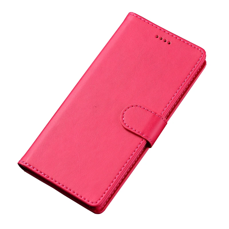 Чехол s для Xiaomi Redmi Note 7 Pro, чехол, Роскошный кошелек, подставка, магнит, флип, простые кожаные сумки на Xiomi Redmi note 7 pro, чехол - Цвет: Rose Red