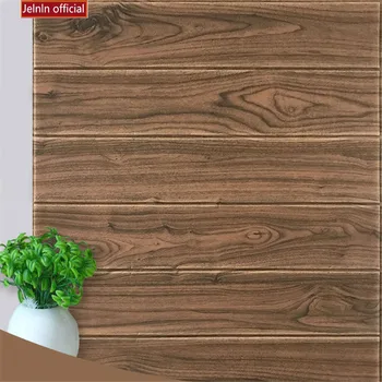 

Wall stickers self-adhesive 3d foam wall stickers wood grain wallpaper TV background wall soft package bedroom soft bag stickers