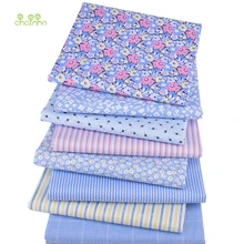 Chainho, 8 шт./лот, Цветочная серия, саржевая хлопковая ткань с принтом, Лоскутная Ткань для шитья и квилтинга, материал CC325