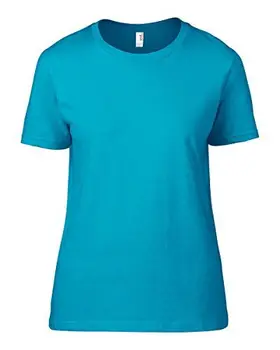 

Anvil 880 a Maniche Corte da Donna Fashion-Maglietta da Donna, Colore: Blu Caraibi-L