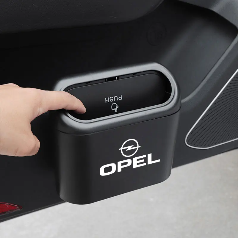 1pcs Car Trash Bin Hanging Vehicle Garbage Case Interior Accessories For TRD Toyota Corolla Yaris Aygo GT86 Prius RAV CHR Camry