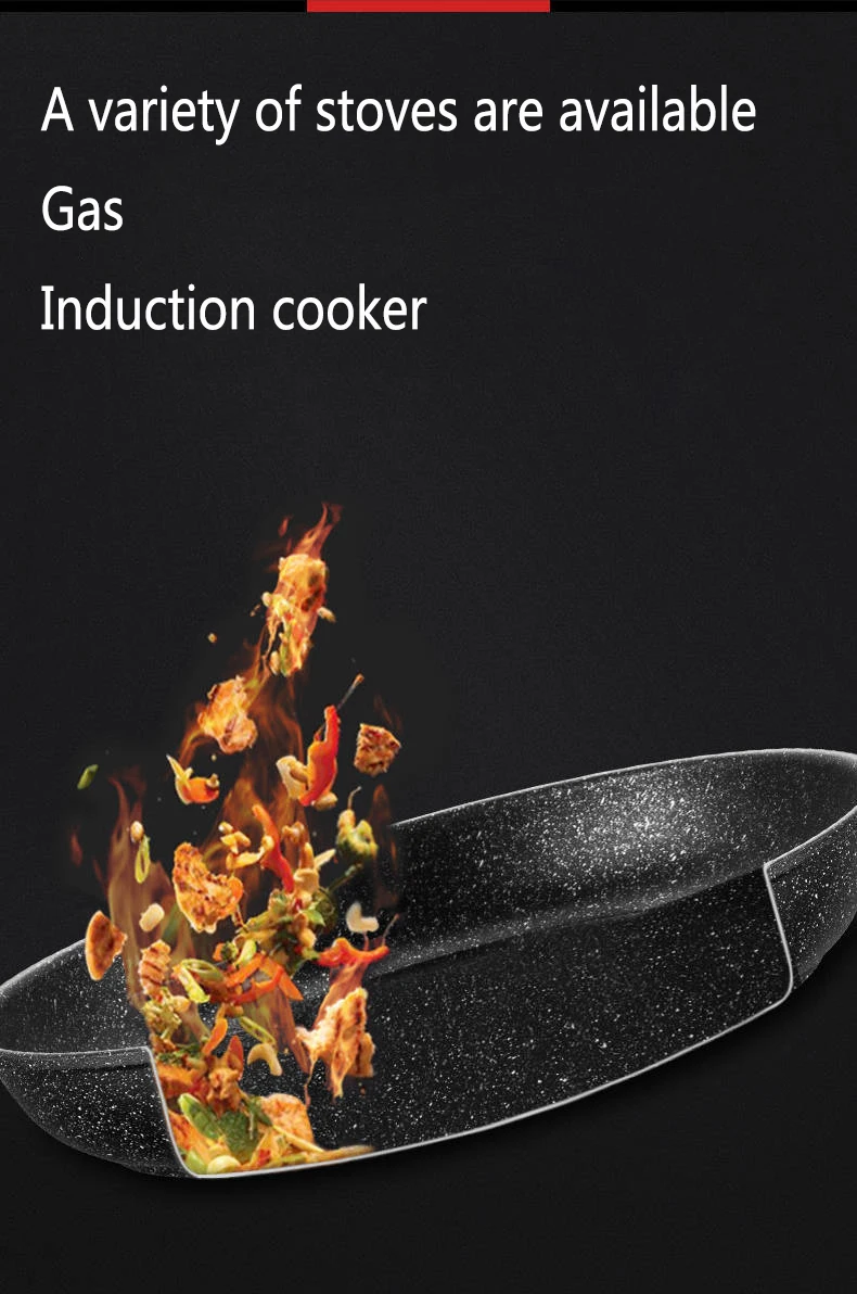 Pan Non-stick Pan No-smoke Frying Pan Small Wok Induction Cooker Universal Kitchen Pot Non Stick Pan Kitchen Pots Cookware Pans