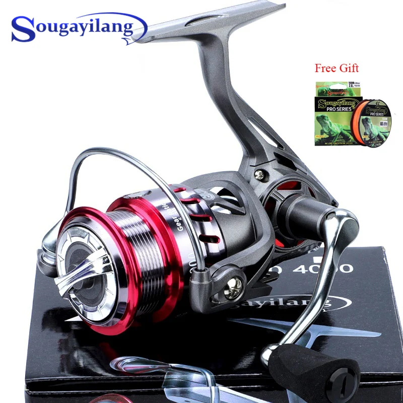 

Sougayilang 9+1BB Carp Fishing Reel 6.2:1 High Speed Gear Ratio Alluminum Spool Spinning Fishing Reel with Magnetic Brake System