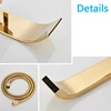 SHBSHAIMY Golden Floor Bathroom Bathtub Faucet with Handshower Hot and Cold Water Mixer Taps Two Function Shower Faucet 2