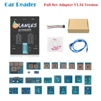 

Orange 5 ECU Chip Tuning OBD OBD2 Car Diagnostic Scanner Tool Full Set adapters Version OEM Orange5 V1.34 ECU Programmer Tool