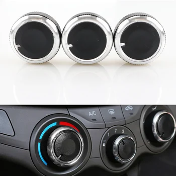 

3Pcs/Lot For Chevrolet Sail 2008-2014 Air Conditioning Knob AC heat Control Switch Button Car Interior Accessories Auto Parts