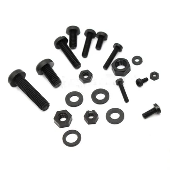 

150Pcs M2 M2.5 M3 M4 M5 Nylon Hex Screw Bolt Nut Standoff Spacer Assortment Kit Black
