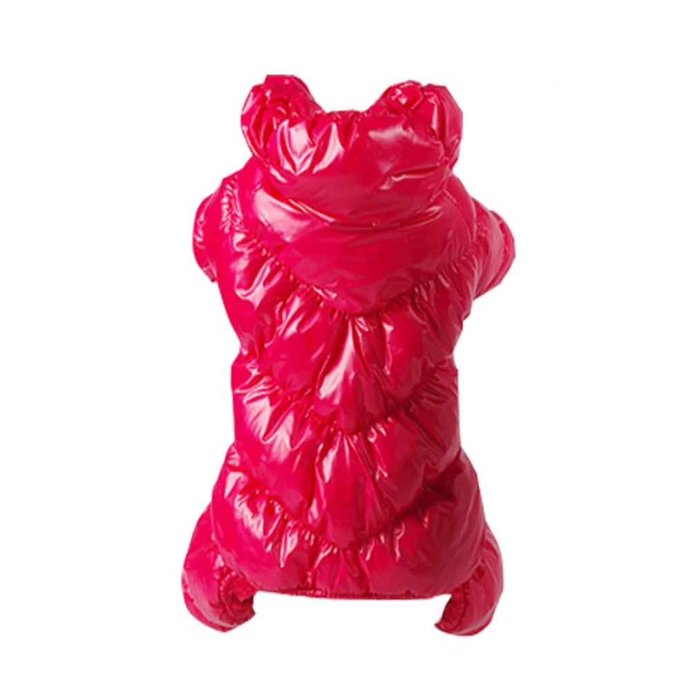 red(style 1) Теплый пуховик для собак, одежда для чихуахуа, одежда для домашних животных, хлопковая стеганая куртка, зимняя одежда для французского бульдога - Цвет: red(style 1)