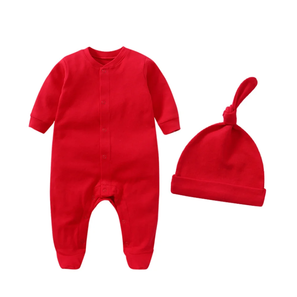 Personalized Name Newborn Outfit with Hat Clothes Set Custom Baby One Piece Bodysuit Baby Shower Coming Home Long Sleeve Outfit 5