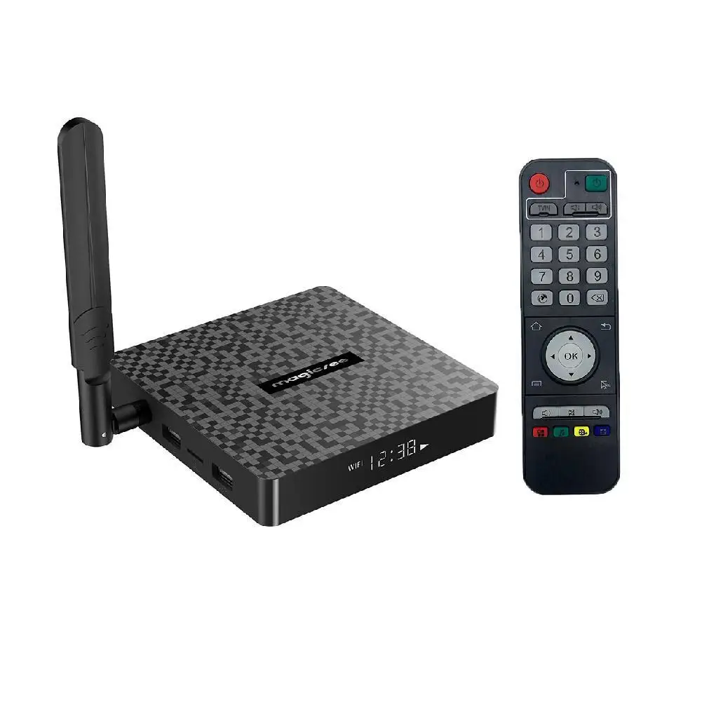 ТВ бокс Smart Android 9 0 DDR4 4 ГБ 32 ГБ/64 Amlogic Dual Wifi Bluetooth Gigabit Ethernet медиаплеер