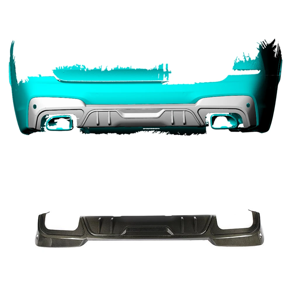 Карбоновый Автомобильный задний бампер диффузор спойлер для BMW X3 M Sport M40i задний бампер для губ